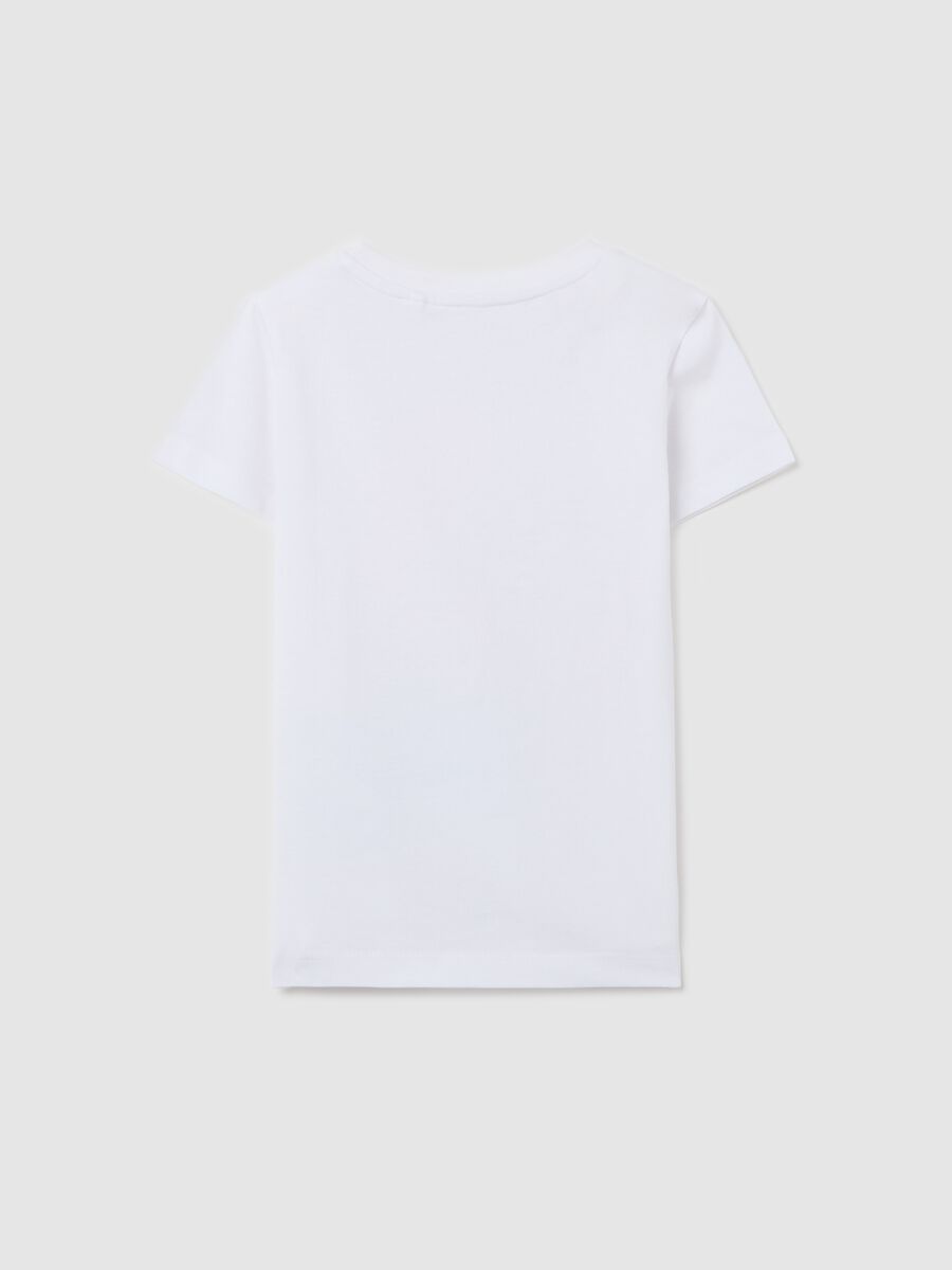White T-shirt with mermaid and unicorn print OVS Kids_1