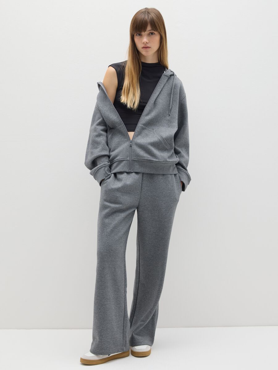 Grey hoodie with zip_1