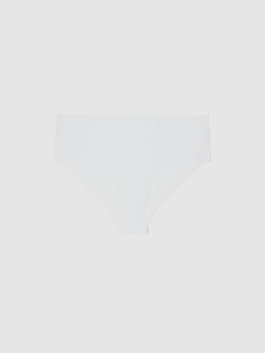 White stretch fabric briefs regular fit_4