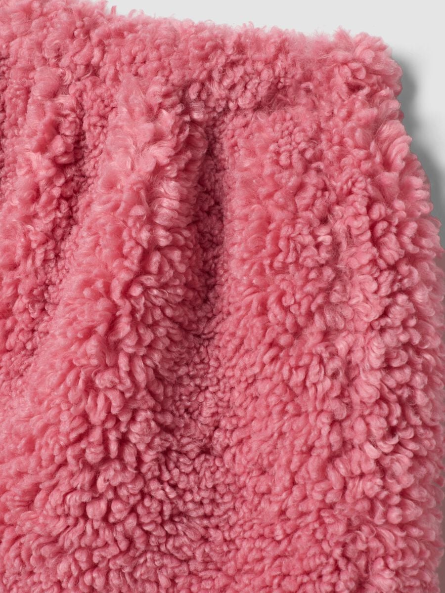 Gonna rosa effetto teddy con vita elasticizzata_2