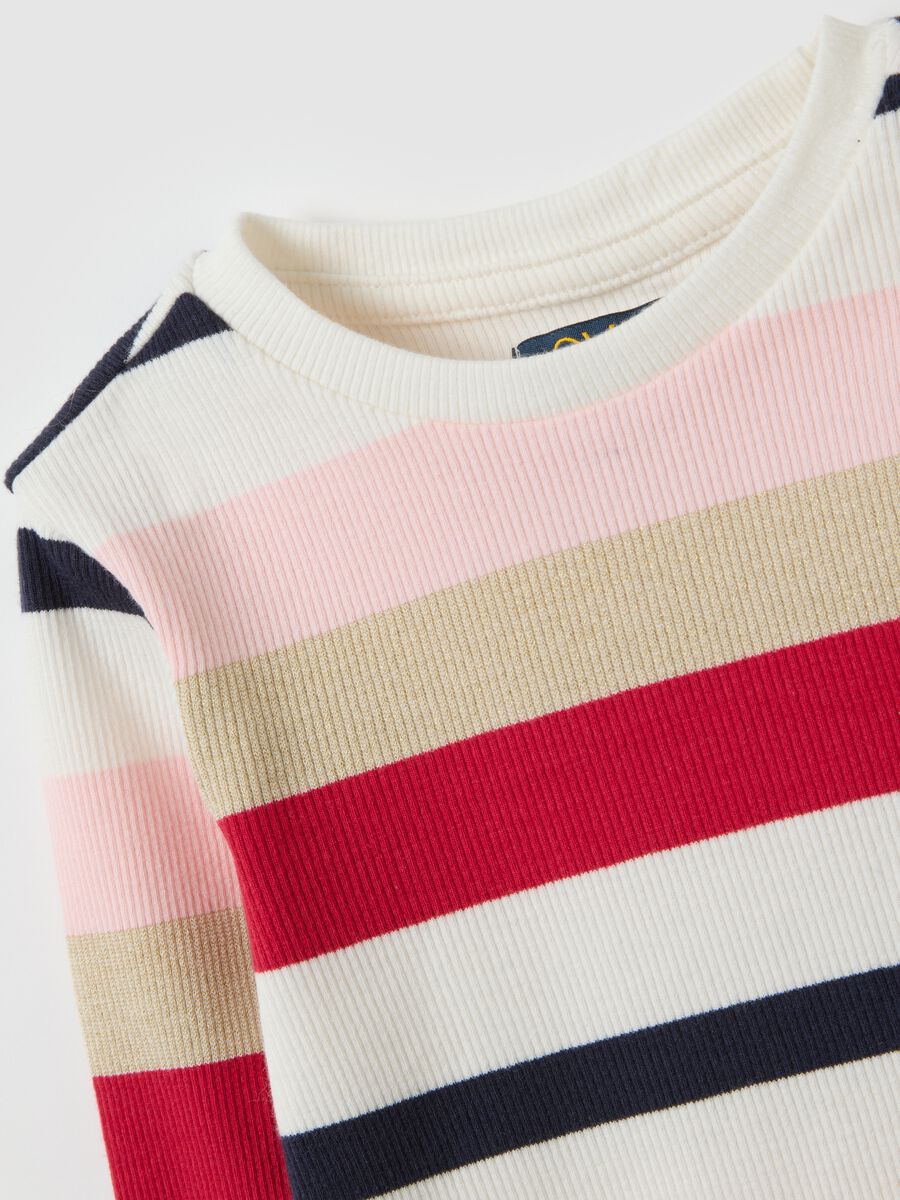 T-shirt da bambina in misto cotone multicolor regular fit_2