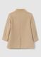 Girls' beige regular fit coat with buttons_4