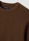 Brown pure cotton crew-neck jumper, regular fit_5