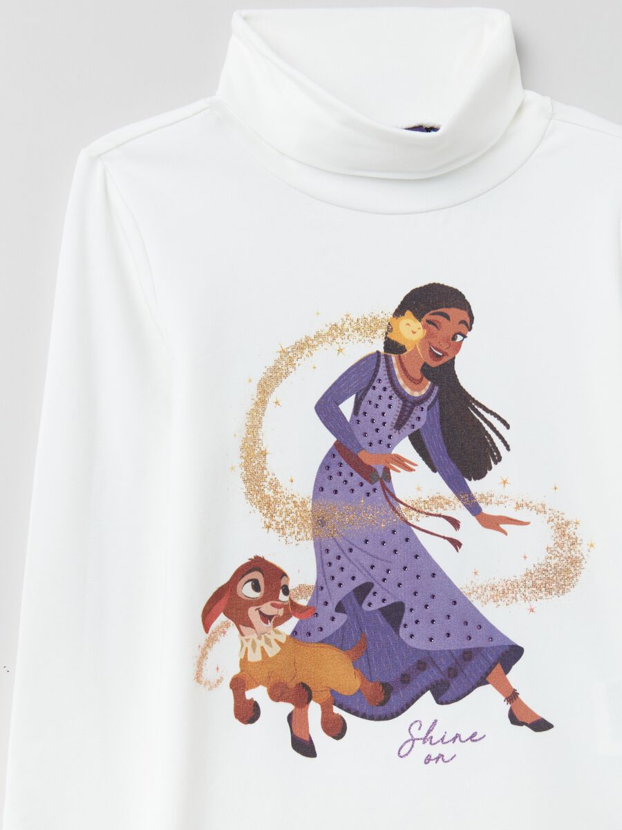 T-shirt collo alto stampa principessa Asha_2