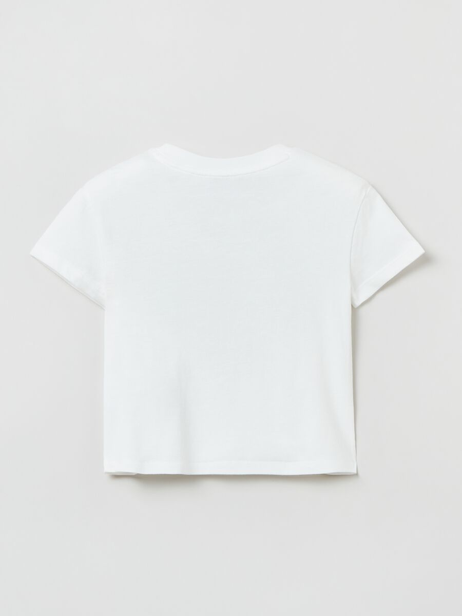 T-shirt in cotone bio con stampa logo_1