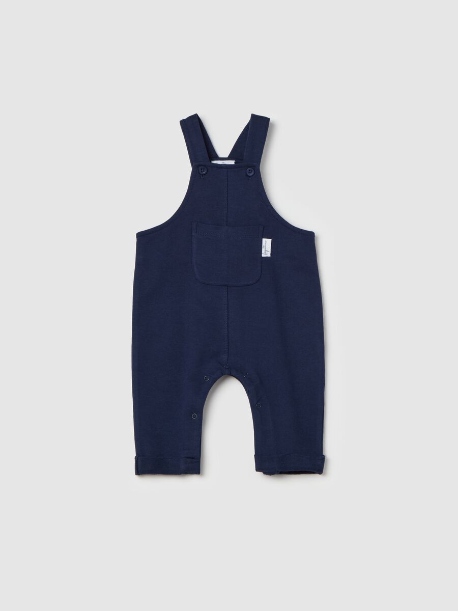 Cotton dungarees with pocket_0