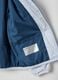 Children's blue waterproof jacket regular fit with hood_2