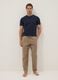 Beige cotton-linen blend pyjama trousers, relaxed fit_0