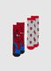 Two-pack of boys' long socks in multicolour cotton blend with Spider-Man_0