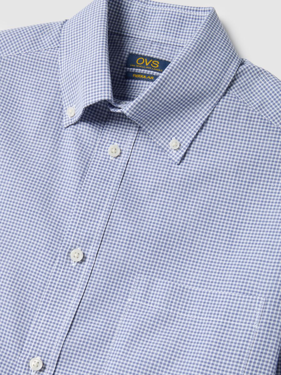 Multicolour Plaid Cotton Blend Slim Fit Easy Iron Shirt_5