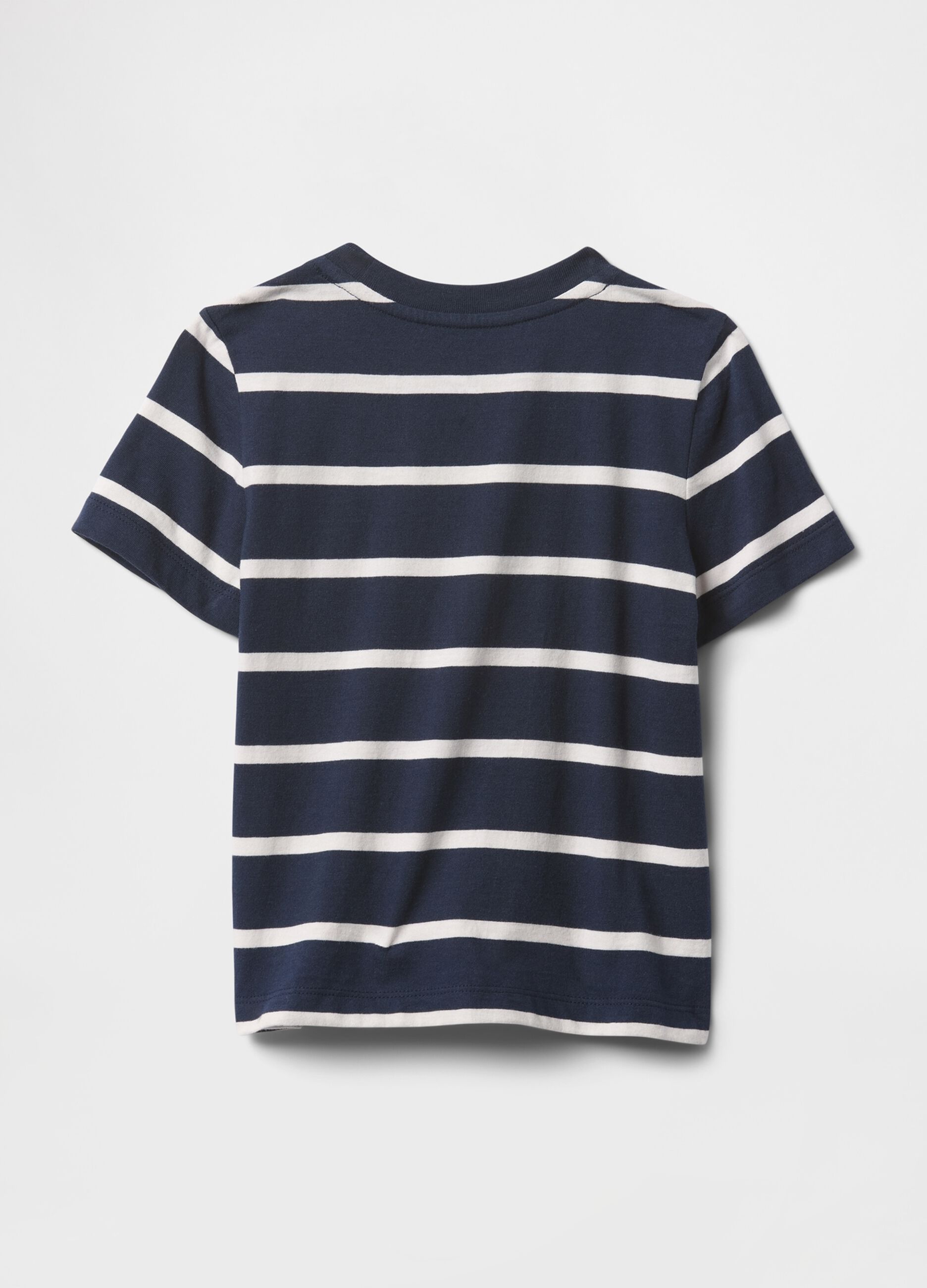 Blue and White Striped T-shirt