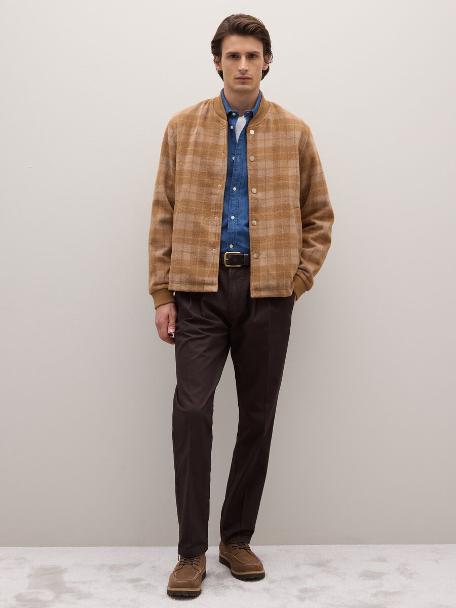 Brown regular fit jacket_1