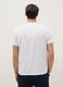 White Cotton Blend Crew Neck T-shirt Regular Fit_2