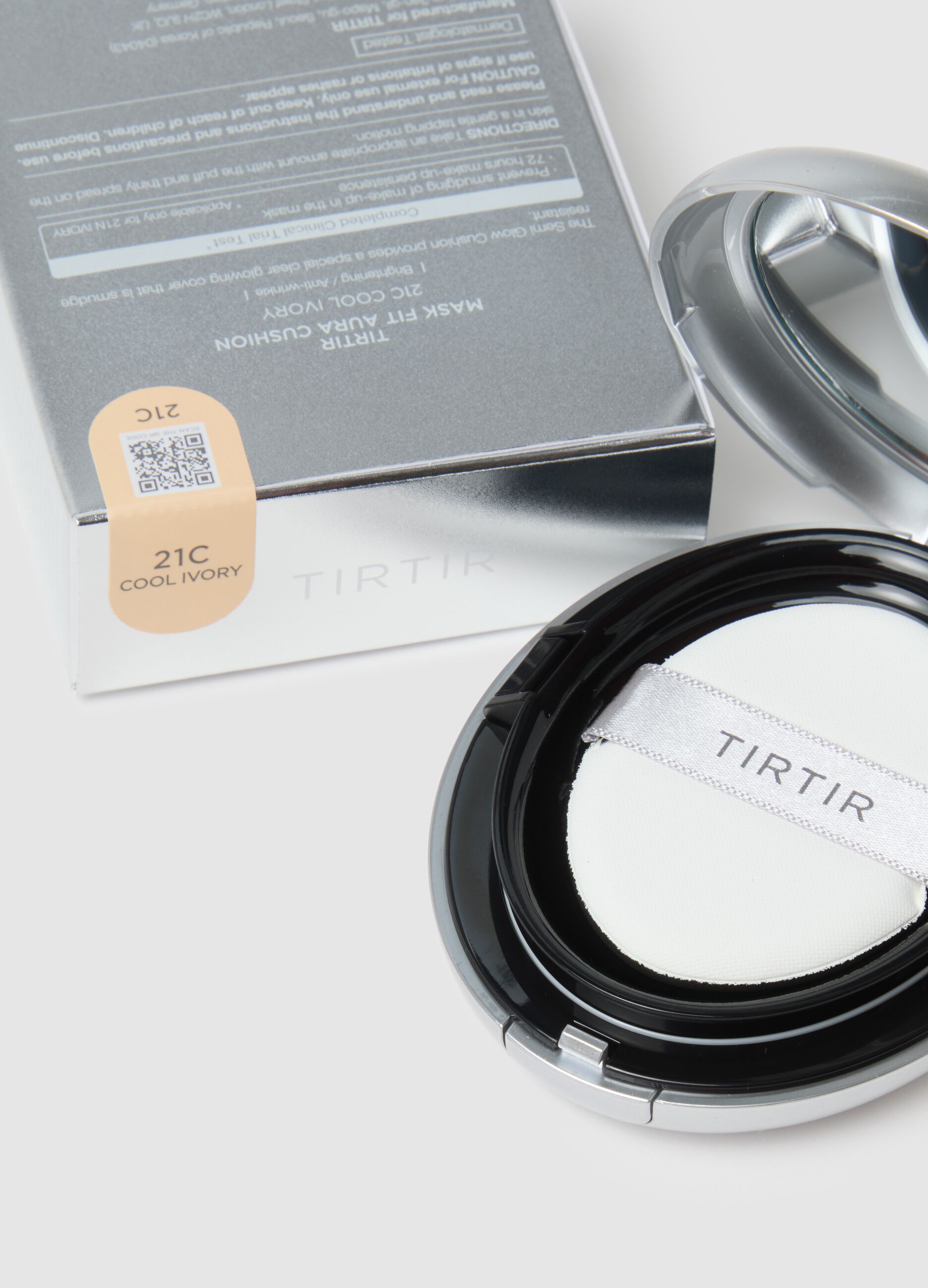 TIRTIR MASK FIT AURA CUSHION 21C COOL IVORY 18G - make-up coreano