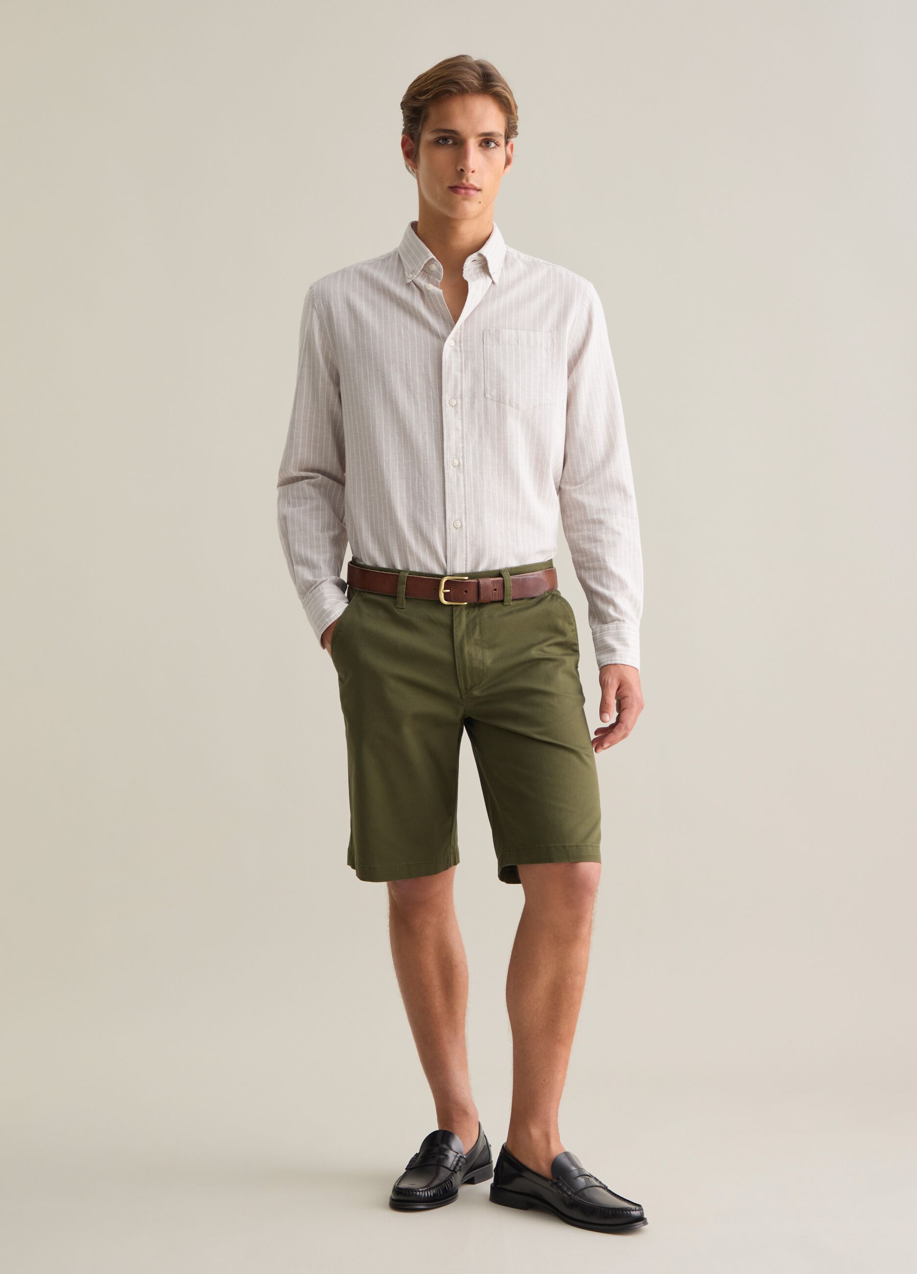 Bermuda chino in cotone stretch