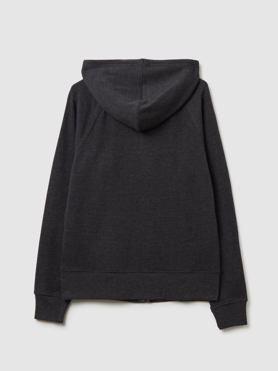 Full-zip sweatshirt with hood and logo embroidery_3