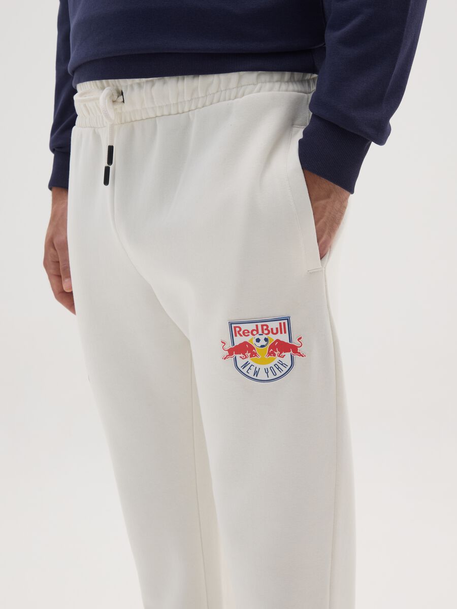 Pantaloni in misto cotone bianchi_3