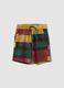 Multicolour striped pure cotton shorts for boys_0