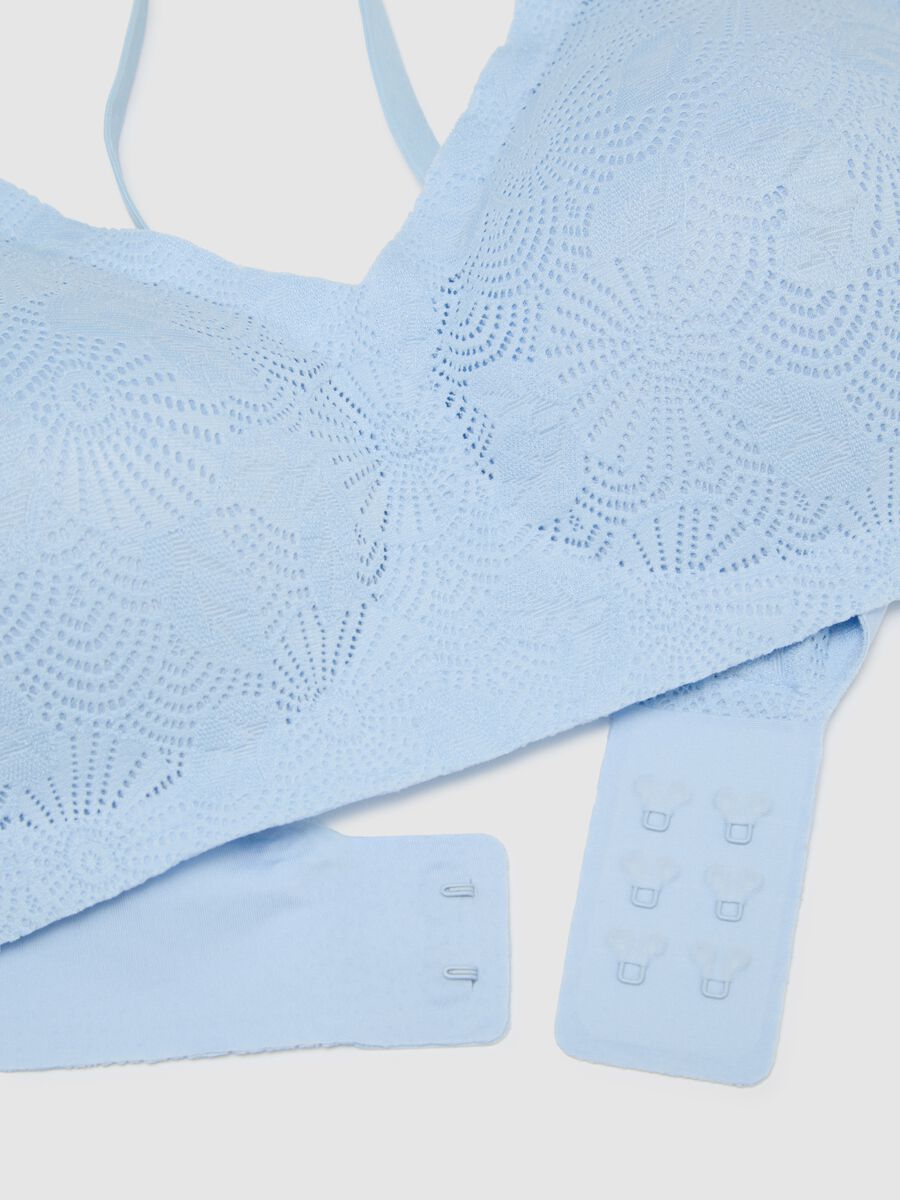 Women's Blue Stretch Fabric Bra_5