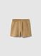Beige pure cotton shorts for children with a regular fit_1