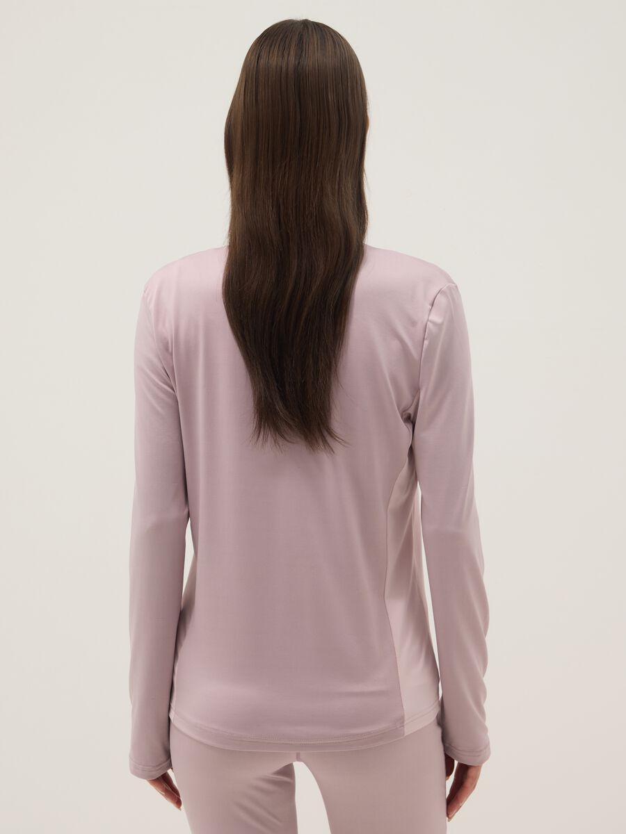 Giacca leggera rosa regular fit con zip integrale_2