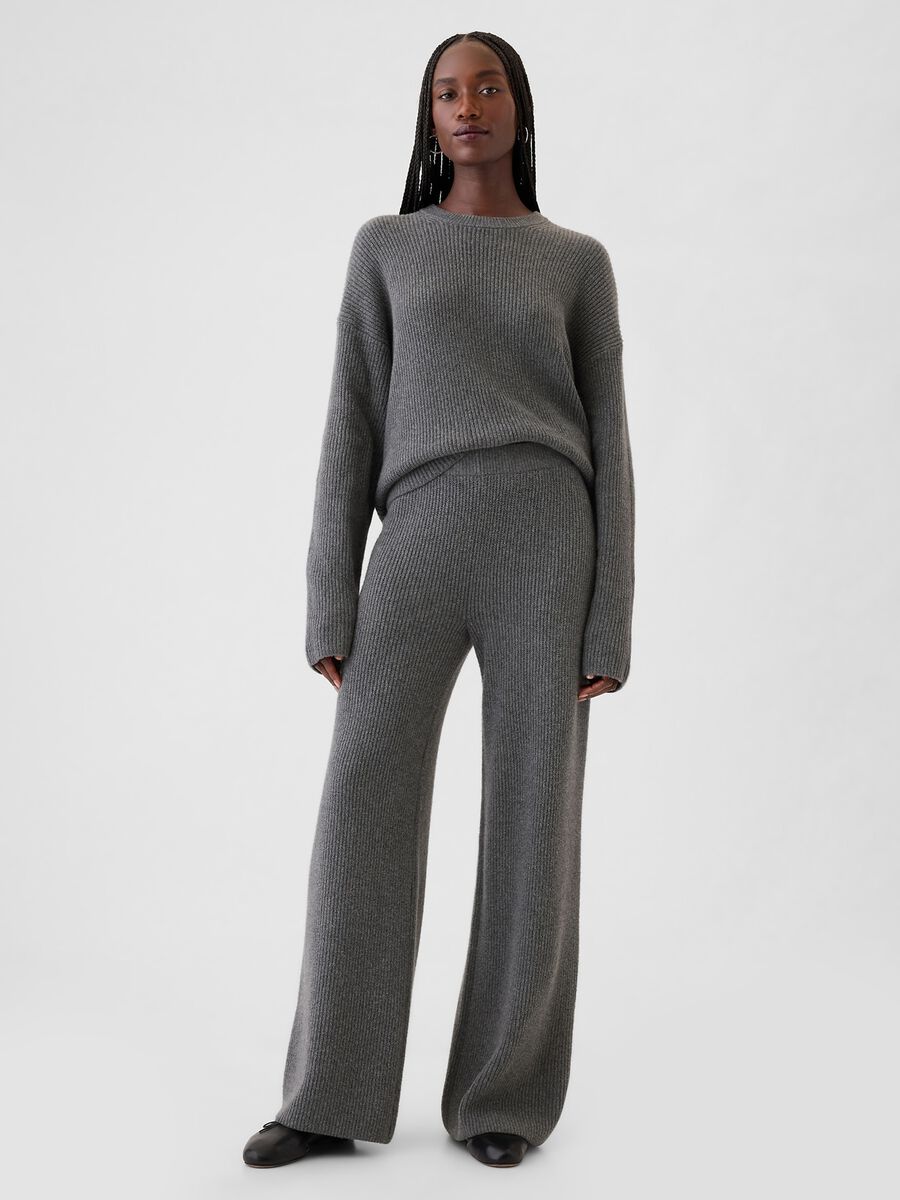 Pantalone a gamba larga a coste inglesi_0