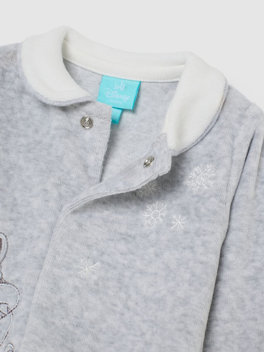 Tutina grigia da neonato in misto cotone con stampe Winnie the Pooh_1