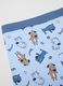 Children's blue stretch cotton boxers with print_3