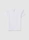 White cotton regular fit girls' T-shirt with Barbie logo_1