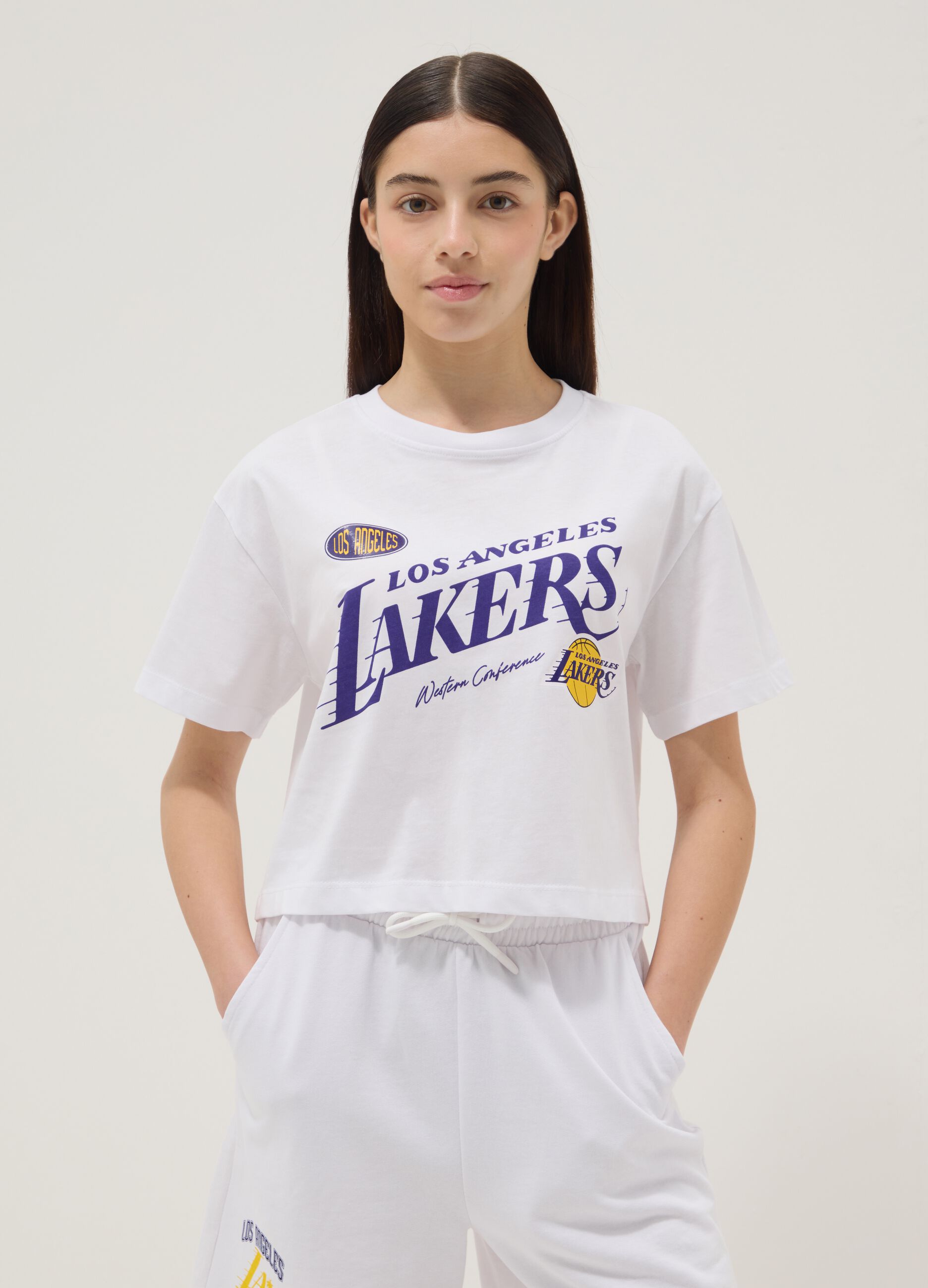 White pure cotton short-sleeve T-shirt