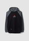 Black cotton-blend hoodie with PlayStation print_0