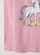 Girl's pink pure cotton top regular fit with print_3
