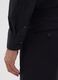 Black Long-Sleeve Shirt in Cotton and Polyester Blend_3