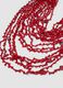 Red multi-layer necklace with adjustable clasp_1