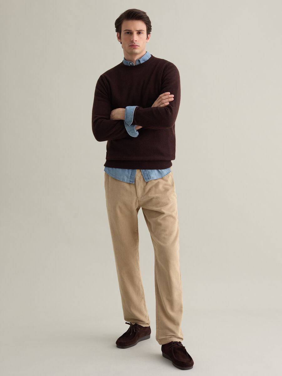 Lambswool crew-neck pullover_1