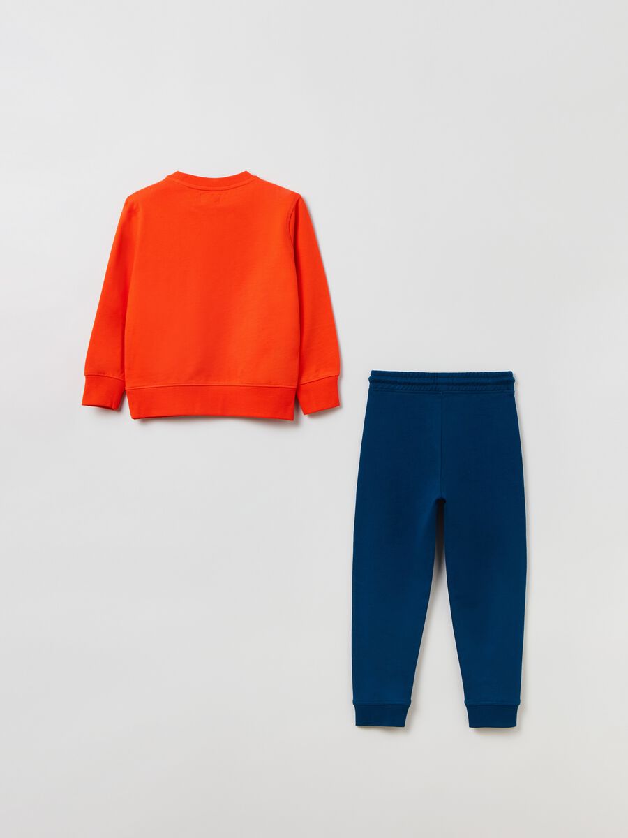 Jogging set top con stampa lettering_1