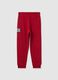 Children's red cotton joggers regular fit_1