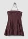 Brown polka-dot dress in a viscose blend_1