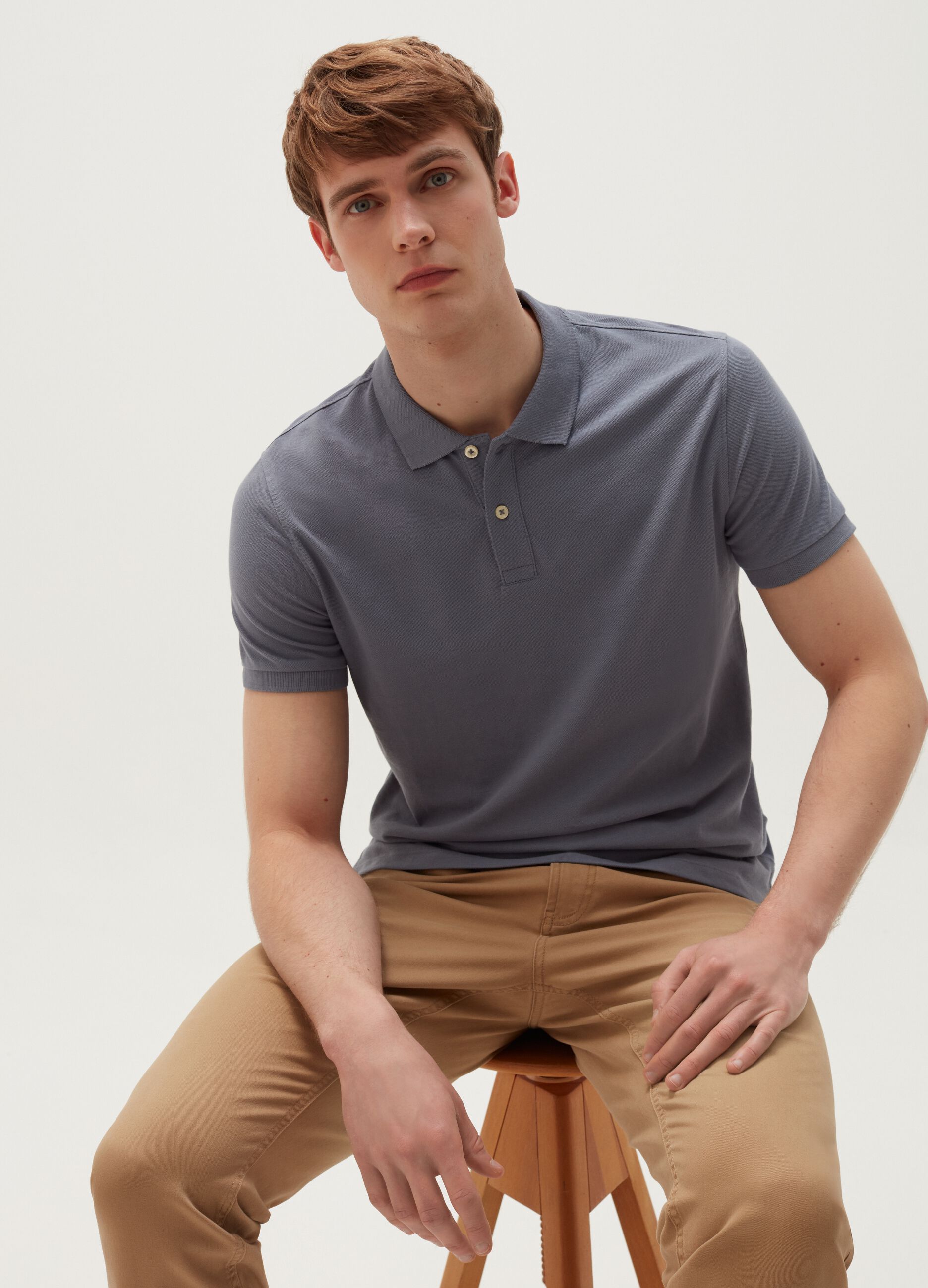 Polo in cotone piquet