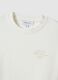 White crewneck sweatshirt in cotton blend regular fit with writing_5