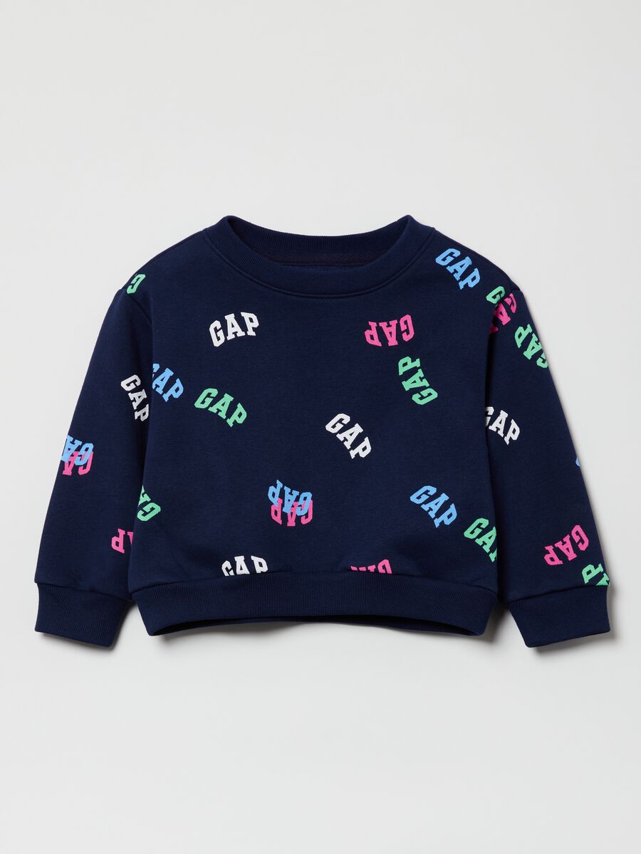 Sweatshirt with all-over logo print_0