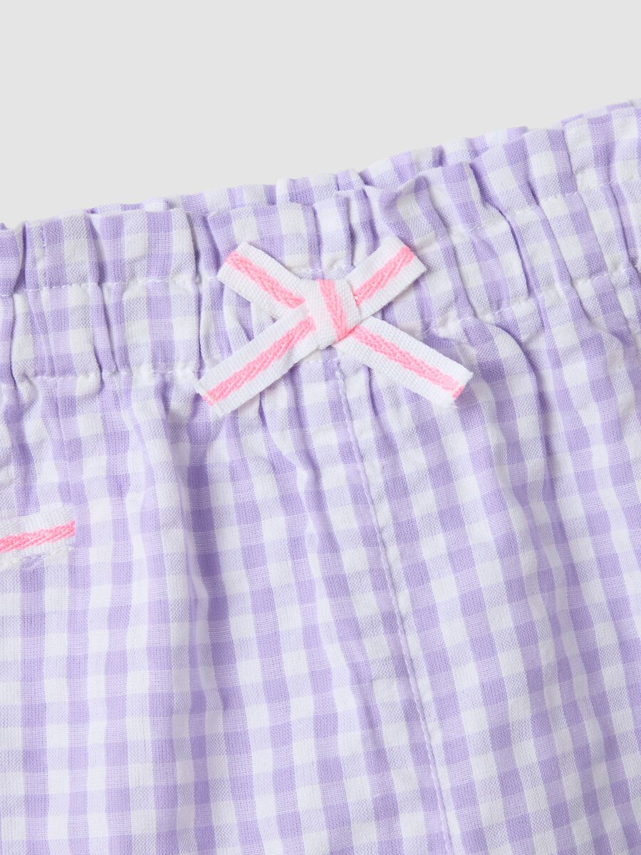 Purple cotton shorts_3