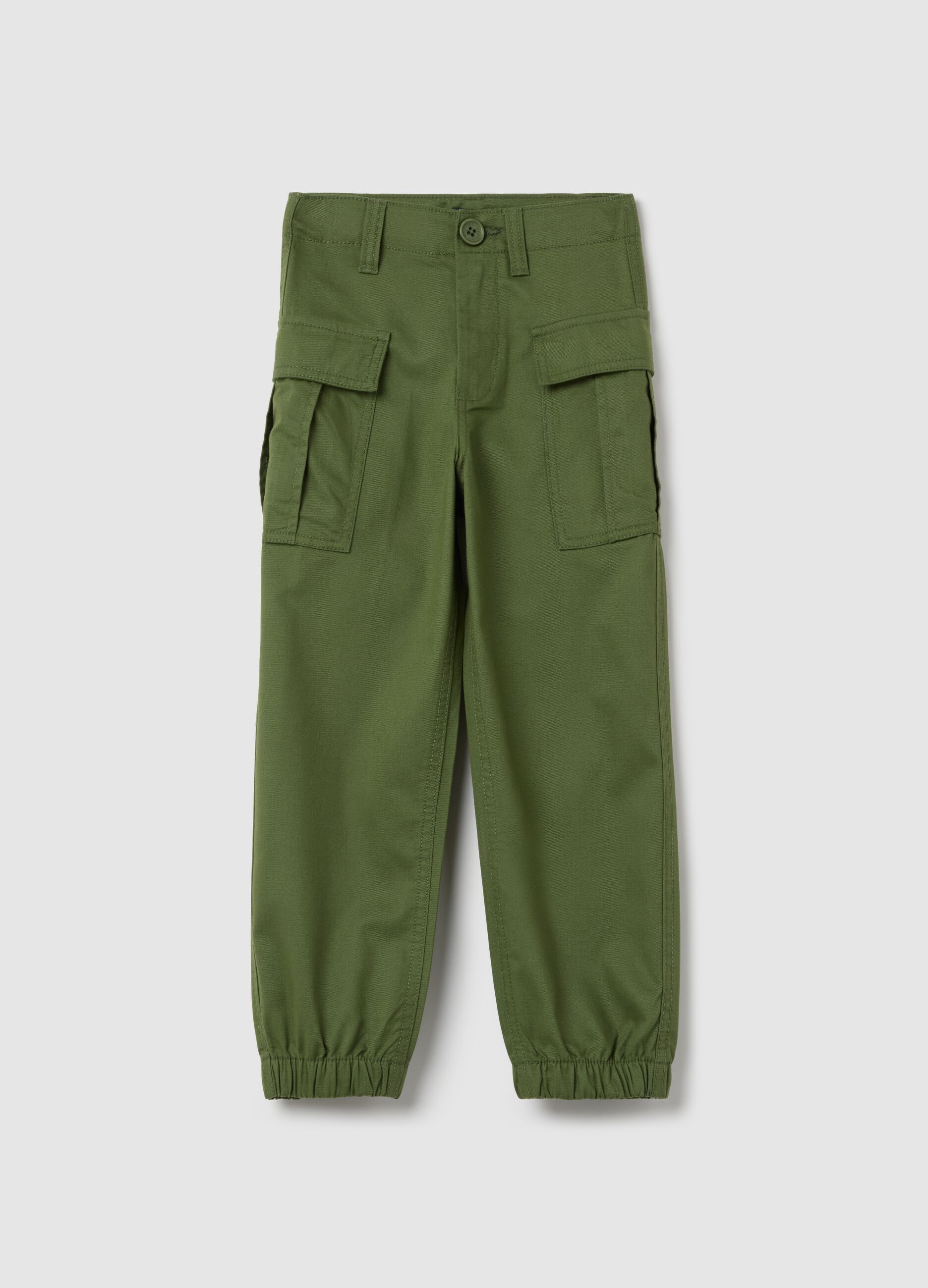 Cargo trousers in cotton and Lyocell