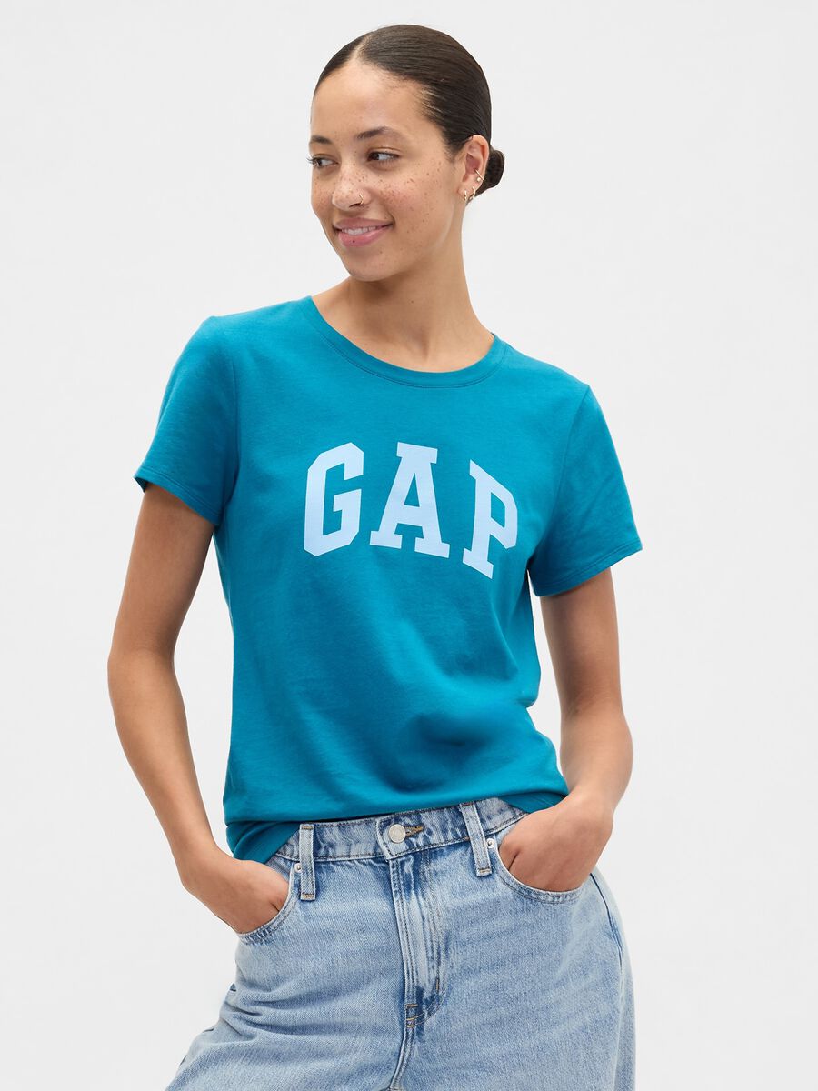 Blue Cotton T-shirt_0