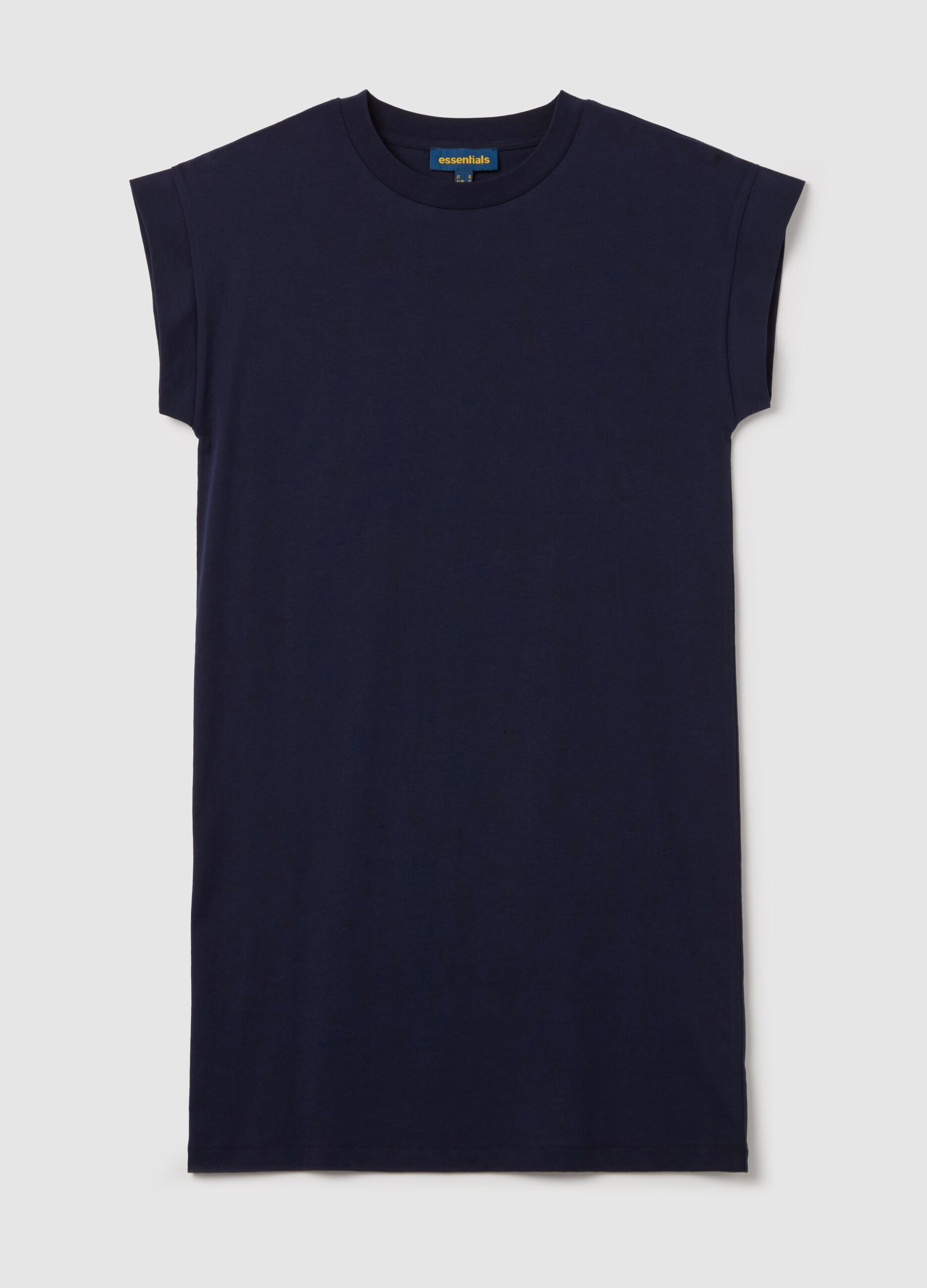 Essential blue cotton T-shirt dress