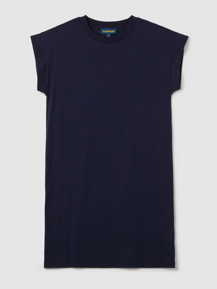 Essential blue cotton T-shirt dress_4