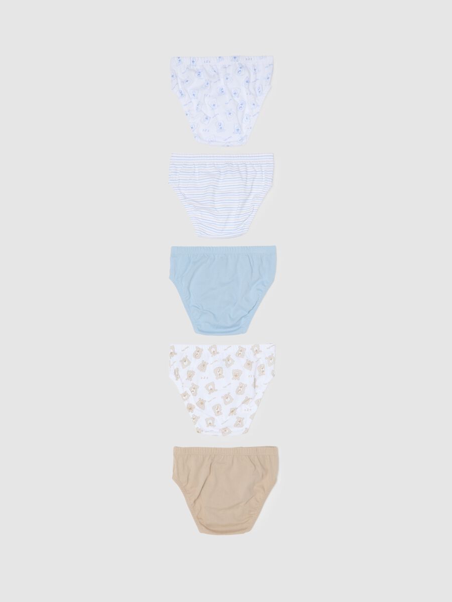 Multipack slip da bambino in puro cotone multicolor regular fit_1