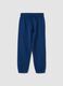 Kids' regular fit pure cotton blue jogger trousers_0