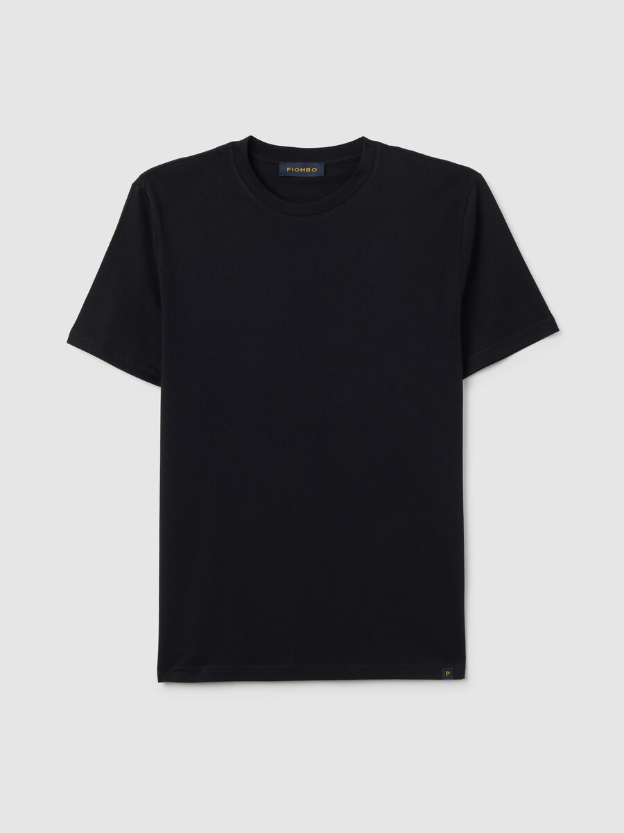 Black Pure Cotton T-Shirt_0