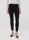 Leggings neri in punto Milano di viscosa elasticizzata slim fit_1